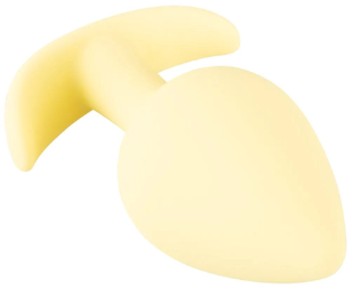 Жёлтая анальная втулка Mini Butt Plug - 6 см. - 5