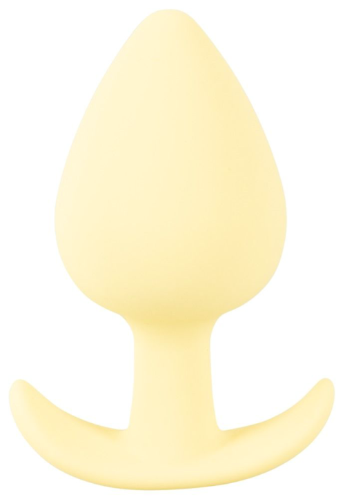 Жёлтая анальная втулка Mini Butt Plug - 6 см. - 0