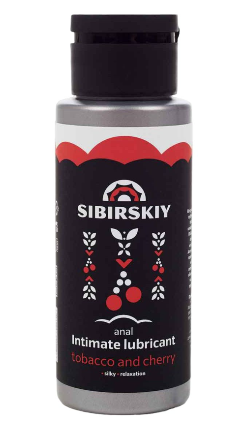 Анальный лубрикант на водной основе SIBIRSKIY с ароматом вишни и табака - 100 мл. - 0