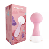 Розовый вибромассажёр-гриб Mushroom - 3
