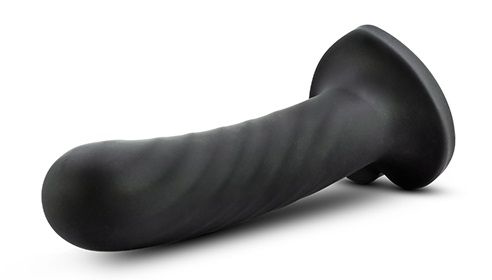 Черный анальный фаллоимитатор Twist Large - 17,78 см. - 2