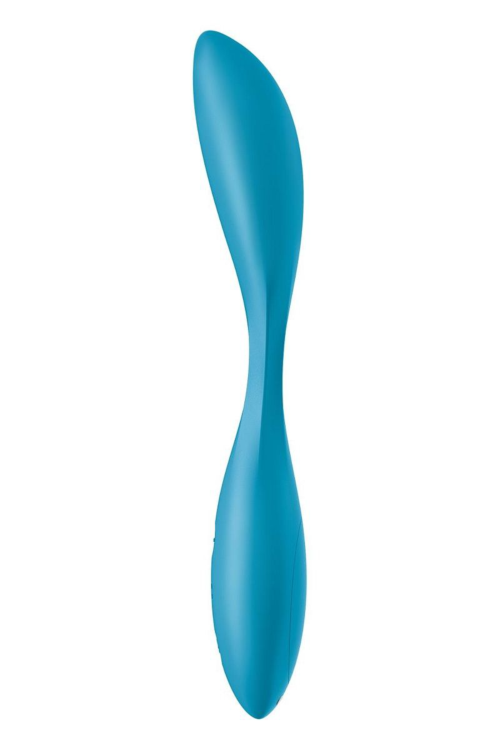 Синий гибкий вибратор Satisfyer G-Spot Flex 1 - 19,5 см. - 2