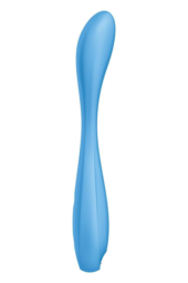Голубой гибкий вибромассажер Satisfyer G-Spot Flex 4+ - 19 см. - 1