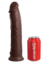 Коричневый фаллоимитатор-реалистик 11 Silicone Dual Density Cock - 29,5 см. - 3