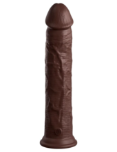 Коричневый фаллоимитатор-реалистик 11 Silicone Dual Density Cock - 29,5 см. - 0