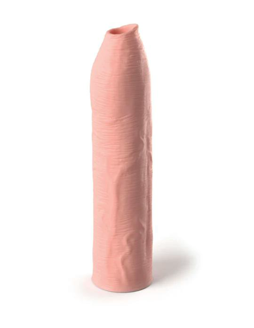 Телесная насадка-удлинитель Uncut Silicone Penis Enhancer - 17,8 см. - 0