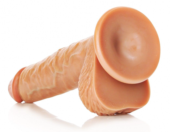 Телесный фалоимитатор Straight Realistic Dildo Balls Suction Cup 8 - 23 см. - 3