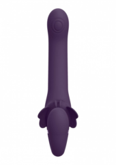 Фиолетовый женский безремневой вибрострапон Satu - 23 см. - 5