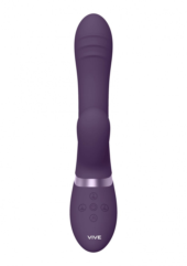 Фиолетовый вибромассажер-кролик Tani - 21,5 см. - 2