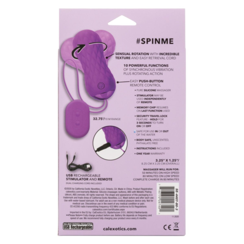 Ярко-розовые виброшарики #SpinMe - 3