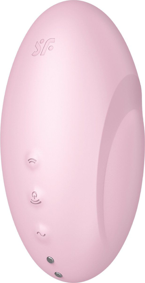Розовый вакуум-волновой стимулятор с вибрацией Vulva Lover 3 - 2