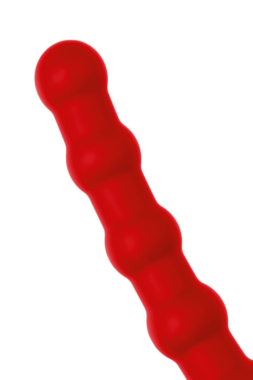 Красная насадка на пенис для двойного проникновения - 19,5 см. - 7