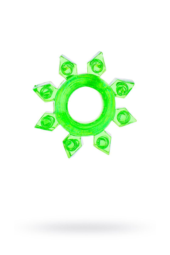 Зеленое эрекционное кольцо-звезда - 1