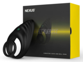 Черное эрекционное виброкольцо Nexus Enhance - 3