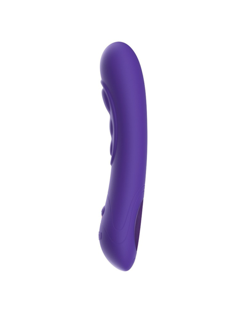 Фиолетовый интерактивный вибратор Pearl3 - 20 см. - 2
