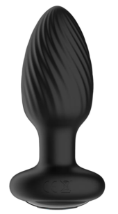 Черная анальная вибровтулка Nexus Tornado - 9,8 см. - 0