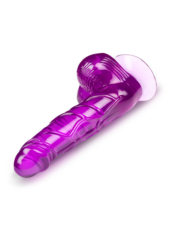 Фиолетовый фаллоимитатор-реалистик на присоске - 17 см. - 1