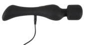 Черный вибромассажер с подогревом Cupa Warming Wand - 22,6 см. - 6