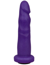 Фиолетовая реалистичная насадка-плаг - 16,2 см. - 0