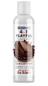 Массажный гель 4-в-1 Chocolate Sensation с ароматом шоколада - 29,5 мл. - 0