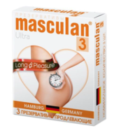 Презервативы Masculan Ultra 3 Long Pleasure с продлевающим эффектом - 3 шт. - 0