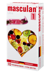 Презервативы Masculan Ultra 1 Tutti-Frutti с фруктовым ароматом - 10 шт. - 0