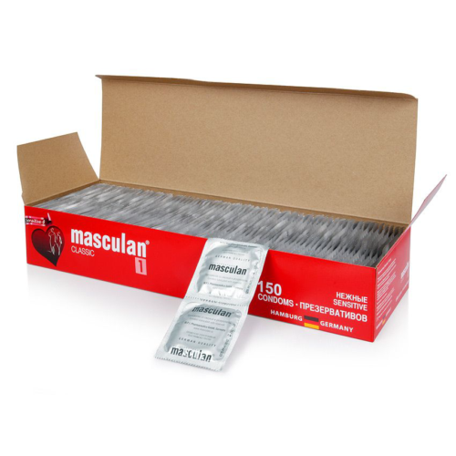 Нежные презервативы Masculan Classic 1 Sensitive - 150 шт. - 1