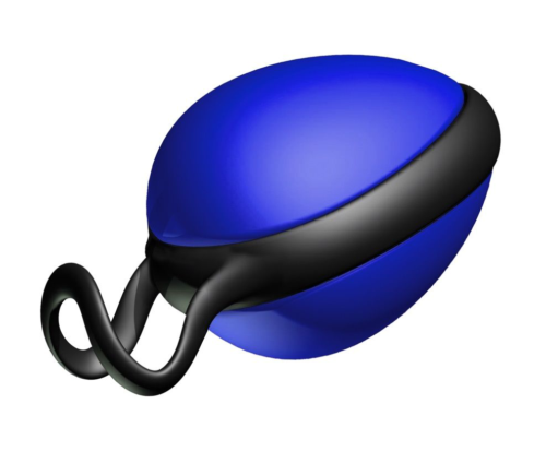 Синий вагинальный шарик со смещенным центром тяжести Joyballs Secret - 0