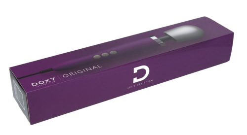 Фиолетовый жезловый вибратор Doxy Original Massager - 3