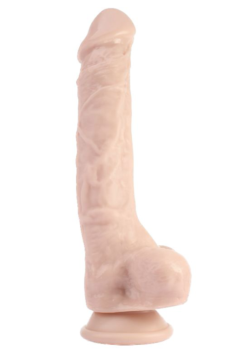 Телесный фаллоимитатор Sex Pleaser Dildo - 24,4 см. - 0