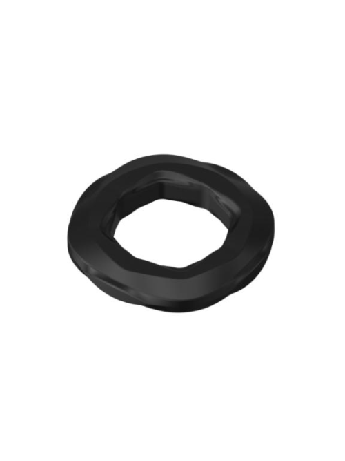 Черные эрекционное кольцо №06 Cock Ring - 4