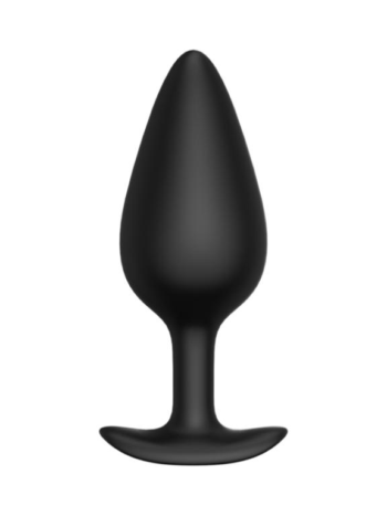 Черная анальная пробка Butt plug №04 - 10 см.