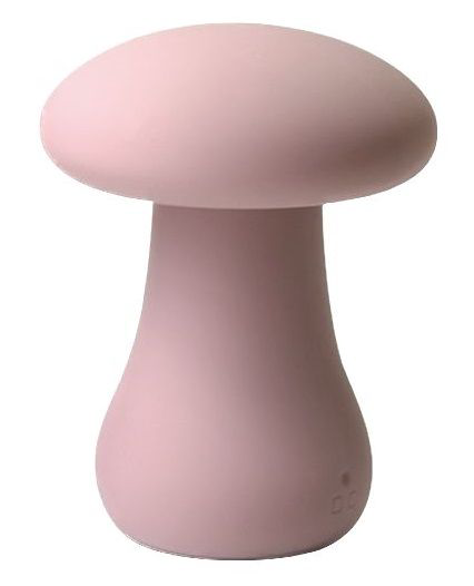 Розовый перезаряжаемый клиторальный стимулятор-грибочек Oyster Mushroom - 0