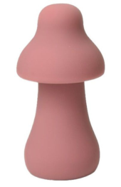Розовый перезаряжаемый клиторальный стимулятор-грибочек Protruding Mushroom - 0