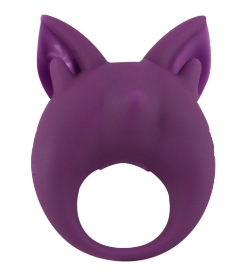 Фиолетовое перезаряжаемое эрекционное кольцо Kitten Kiki - 0