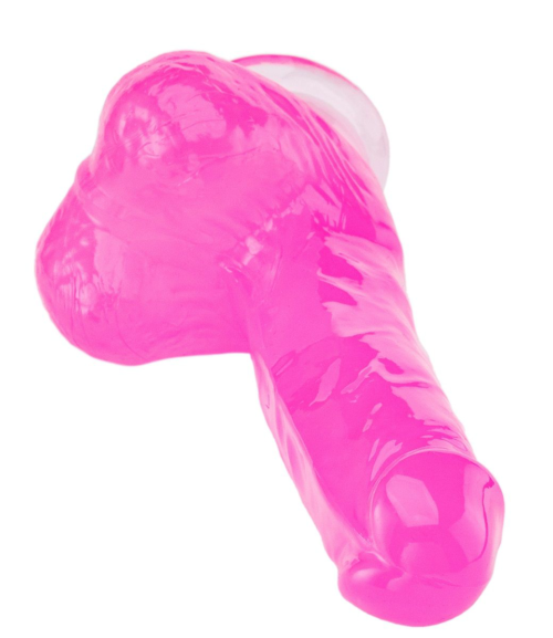 Розовый реалистичный фаллоимитатор - 18 см. - 2