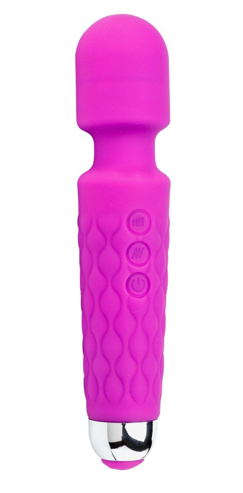 Фиолетовый перезаряжаемый wand-вибратор - 20,5 см. - 0
