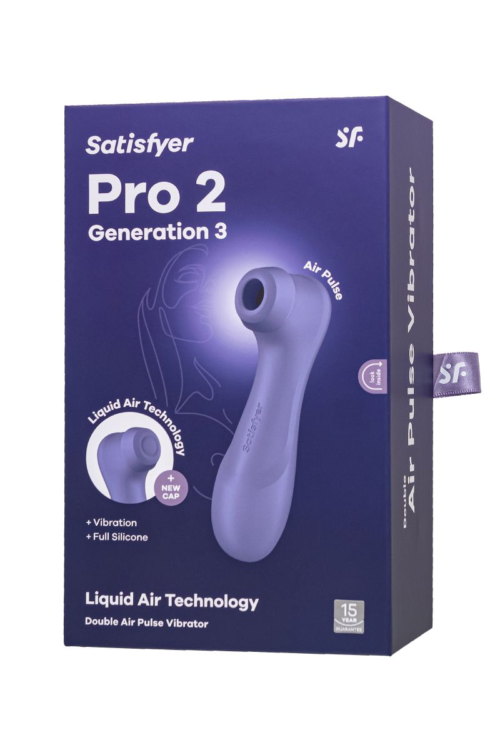 Сиреневый вакуумный стимулятор клитора Satisfyer Pro 2 Generation 3 - 6