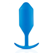 Синяя пробка для ношения B-vibe Snug Plug 5 - 14 см. - 4