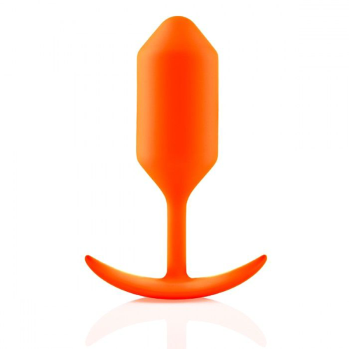 Оранжевая пробка для ношения B-vibe Snug Plug 3 - 12,7 см. - 2