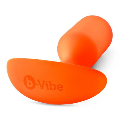 Оранжевая пробка для ношения B-vibe Snug Plug 3 - 12,7 см. - 3