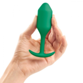 Зеленая пробка для ношения B-vibe Snug Plug 2 - 11,4 см. - 5