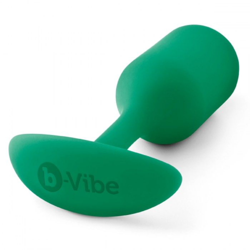 Зеленая пробка для ношения B-vibe Snug Plug 2 - 11,4 см. - 2