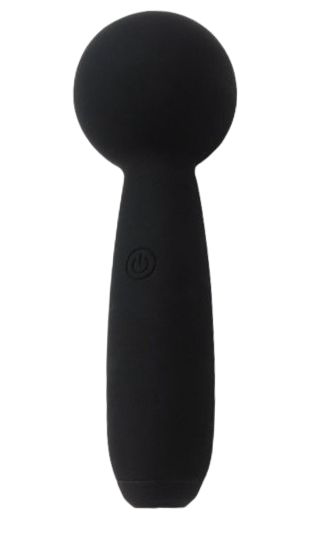 Черный перезаряжаемый вибратор-wand Pleasure Wand - 0