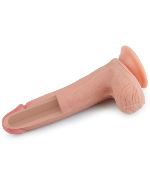 Телесный фаллоимитатор 8 Dual-Layered Silicone Nature Cock - 20,5 см. - 2