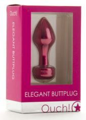 Розовый анальный плаг Elegant Pink - 8,3 см. - 1