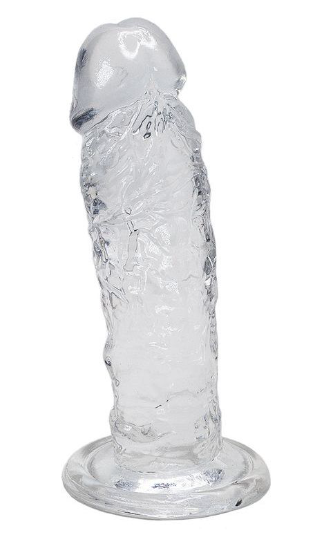 Прозрачный фаллоимитатор на присоске Majestic Jelly Dildo - 14,7 см. - 0