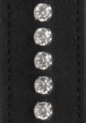 Черные поножи Diamond Studded Ankle Cuffs - 6