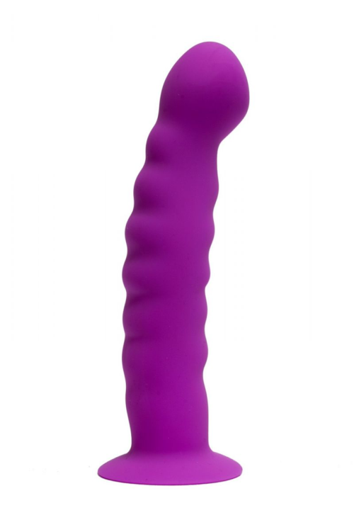 Фиолетовый анальный фаллоимитатор - 14 см. - 0