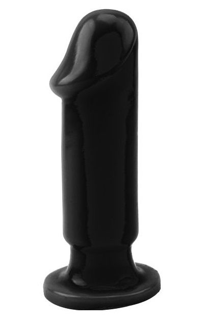 Черная анальная пробка Anal Trainer M - 12,5 см. - 0